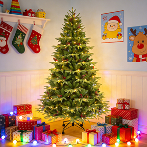 <span class=keywords><strong>Albero</strong></span> di Natale Artificiale Pre-Illuminato con Luci LED per Uso Domestico o Commerciale, Decorazioni Natalizie per Creare un'Atmosfera - Product Image 2