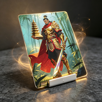 Kartu Pos Souvenir Budaya Kustom 3D UV Holografik Timbul dengan Cetak Digital Desain Multi-Gaya Peri, Hewan, dan Musik