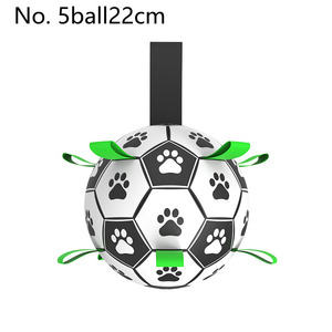 Giocattolo interattivo e di movimento durevole per cani grande calcio gonfiabile in pelle materiale ecologico all'aperto per animali domestici - Product Image 6