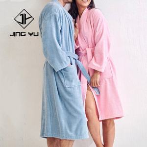 Manufacturer Custom Logo Bathrobe Soft Coral <b>Fleece</b> Bathrobe Nightgown House Clothes <b>Women</b> Long - Product Image 4
