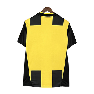 Fabricante personalizado Retro fútbol Jersey silicona 3D bordado corte automático coser diseño Vintage fútbol pantalones cortos nombre superior - Product Image 3