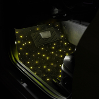 Starlight Auto-Fußmatten LED-Beleuchtung Universelle Passform Sternenhimmel Auto-Fußraumbeleuchtung Leuchtende Autoteppiche 2-teilig 4-teilig