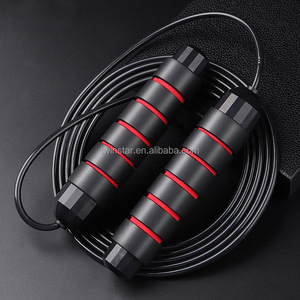 Giá Rẻ DDP Vận Chuyển Điều Chỉnh Trọng Lượng Nhẹ PVC Nhảy Dây Nhảy Với Logo Tùy Chỉnh Bọt Xử Lý - Product Image 1