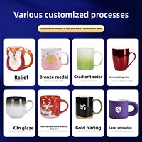 Mug à café en céramique, finition mate brillante, logo personnalisé imprimé, tasse promotionnelle, poignée, résistant aux hautes températures, compatible micro-ondes