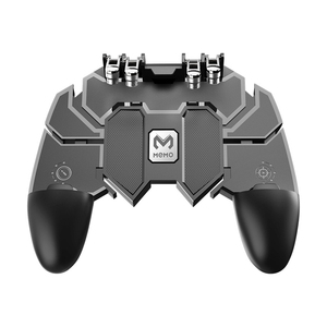 Nuevo controlador de juego Gamepad móvil 6 dedos Agarre ergonómico <span class=keywords><strong>Joystick</strong></span> de gatillo de metal para teléfono Pubg Android - Product Image 1