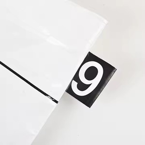 ถุงผ้าไนลอนแบบใช้ซ้ำได้เป็นมิตรต่อสิ่งแวดล้อมถุงช้อปปิ้งแบบมีโลโก้เคลือบสีตามสั่ง - Product Image 5