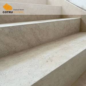 Cotrustone Scala in Marmo Levigato Personalizzata, Piastrelle e Gradini in <span class=keywords><strong>Travertino</strong></span> per Hotel e Villa, Design d'Interni - Product Image 4