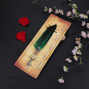 Ensemble de plumes à calligraphie mécanique rétro, plume à tremper scintillante, boîte à outils de calligraphie en métal antique - Product Image 6