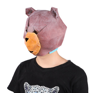 Máscara de Látex de Cara Completa de Animal Simulado (<span class=keywords><strong>Husky</strong></span>/Panda) para Fiestas de Halloween y Navidad, Material Ecológico - Product Image 5