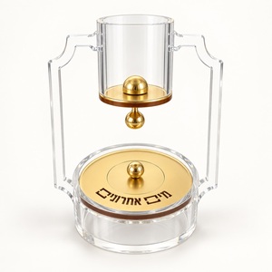 Lucite Matzah-Box Acryl Pesach <span class=keywords><strong>Matza</strong></span> Aufbewahrungsbox mit individuellem hebräischen Aufdruck Judaica Geschenk für jüdischen Pessach Seder Tischdekoration - Product Image 6