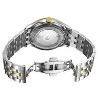 Montres mécaniques simples de luxe pour couple OEM, 41 mm, acier inoxydable, montre automatique classique avec un style professionnel