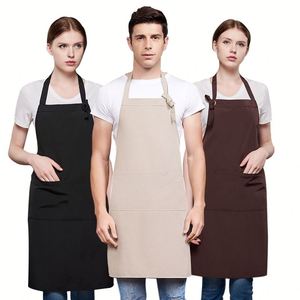 Custom Adjustable Waterproof Polyester Garden Cooking <b>Kitchen</b> <b>Apron</b> Recycled Cotton Fabric Unisex for Men and Women - Product Image 4