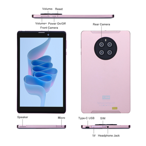 Tableta C Idea Factory de 8 pulgadas Android 13 para estudiantes 8GB RAM 512GB ROM MTK Procesador con Sim para entretenimiento - Product Image 5