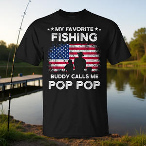 Mi camarada de pesca favorito me llama Pop Pop - Camiseta - Product Image 3