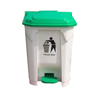 EcoClean 20 30 50 80 100 L Poubelle à pédale commerciale Conteneur à déchets Boîte de classification des déchets Poubelle pour la maison médicale