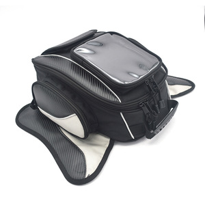 Universal magnético negro Oxford y poliéster impermeable motocicleta tanque de gasolina <span class=keywords><strong>bolsa</strong></span> Alforjas para reacondicionamiento/actualización - Product Image 1