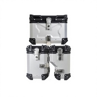 Pour 750GS : Porte-bagages arrière latéral à dégagement rapide en alliage d'aluminium, avec trois boîtes de rangement de 38L de capacité