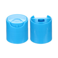 Bouchon de bouteille de distribution de disque rond en plastique, couvercle de fermeture à pression, bouchons à disque lisse