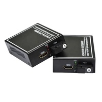Konverter Audio Video Mini Portabel 1 Pasang Mode Tunggal Antarmuka FC/SC 1080P H D M Kotak Karton Hitam Pengupas Kabel Bulat FTTX