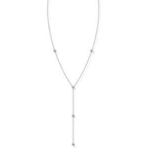 Waterproof V-Neck Collarbone Collares Colgante De Moda Five Stone Moissanite Long Tassel Y Drop Long Lariat <strong>Necklaces</strong> for <strong>Women</strong> - Product Image 4