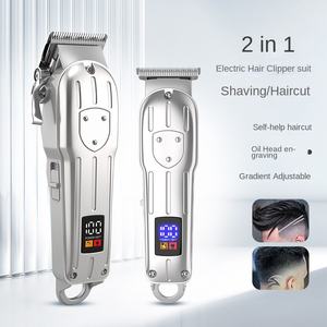 Nouvel affichage numérique pour <span class=keywords><strong>Amazon</strong></span> Tondeuses à <span class=keywords><strong>cheveux</strong></span> électriques pour hommes Tête d'huile mère Sculpture Source d'alimentation USB en gros du fabricant - Product Image 2