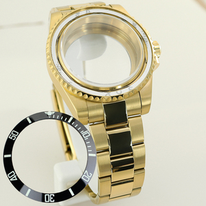Boîtier de montre personnalisé en acier inoxydable étanche de 40 mm avec verre saphir pour mouvement automatique NH35 4R36 ETA2836, bracelet <span class=keywords><strong>Daytona</strong></span> - Product Image 2