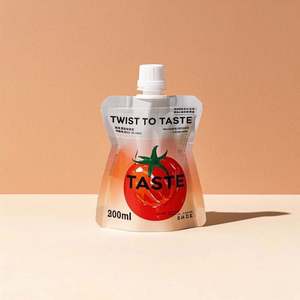 Bolsa Doypack geométrica moderna personalizada de 300ml, embalaje de boquilla de cono térmico para vodka orgánico, whisky y cerveza, tienda a prueba de fugas - Product Image 5