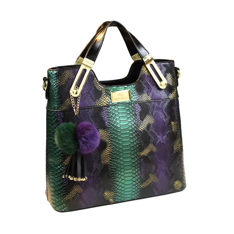 Luxo Marca Fábrica Hot Vendas Saco de grande capacidade com um ombro Couro Vintage Bag Canvas Tote Handbags para senhoras