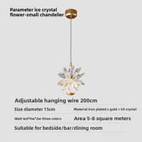 Lustre en cristal créatif de luxe de style français, LED haut de gamme, lampe décorative en forme de boule pour couloir, entrée, chambre à coucher, chevet, Ra95