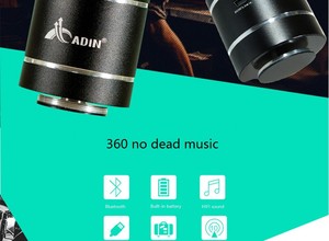 Altavoz Inalámbrico Metálico para Barco Newadin BT-BOX con Micrófono Incorporado, Salida de 26 W, Batería de 1400 mAh, Portátil para <span class=keywords><strong>Karaoke</strong></span> y Cine en Casa - Product Image 2