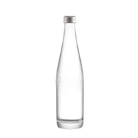 Petites bouteilles en verre vides de 500 ml, 700 ml, 750 ml avec bouchon en bois pour l'emballage, finition sérigraphiée givrée, emballées dans une boîte cadeau