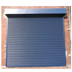 industrial automatic steel windproof roll up door metal roller shutter door security metal gates for factory