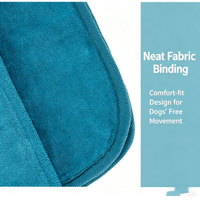 Peignoir de luxe en microfibre pour chien avec couches intérieures en velours tricoté, serviette turque pour animaux de compagnie pour la salle de bain