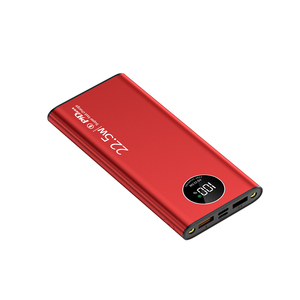 Batterie externe ultra-fine portable 10000mAh avec lampe torche LED, batteries externes métalliques portables - Product Image 3
