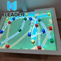 Jeux de bac à sable interactifs avec projection Kinect, blocs de construction, circulation, cartographie magique, table de projection, réalité augmentée pour enfants