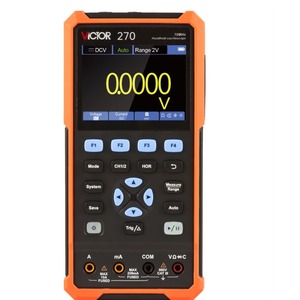 Osciloscopio Digital Portátil de 270 4 1/2 Dígitos con Multímetro, Canal de Comunicación USB SCPI, Ancho de Banda TRMS de 70 MHz - Product Image 1