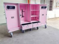 BRAVO Boîte de rangement mobile pour équipement d'équitation de couleur rose personnalisée Boîte de selle pour chevaux