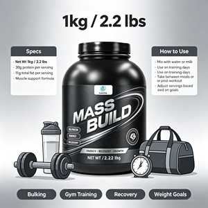 Integratore Sportivo 1kg Polvere Proteica per Aumento Massa Muscolare e Peso, Proteine in Polvere per Palestra e Fitness OEM/ODM - Product Image 5