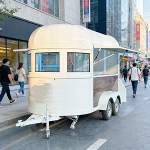 Carrito de Comida Móvil Retro Atemporal, Diseñado para Venta Ambulante en Mercados Nocturnos, Ideal para Café, Bocadillos, Postres y Servicios de Catering - Product Image 3