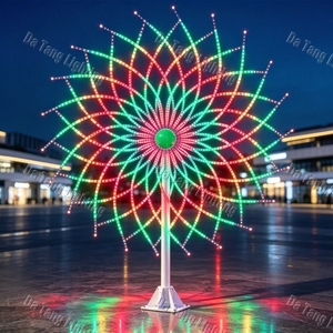 Outdoor LED Firework Christmas Tree <b>Light</b> 3D Motif Decoration for Commercial Holiday Displays - Product Image 4