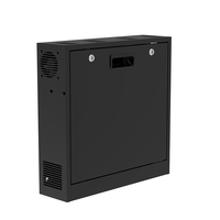 Armoire de sécurité murale en acier verrouillable avec ventilateur de refroidissement pour moniteur 13 pouces, DVR CCTV, boîte de sécurité