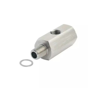 Connecteur de capteur de pression d'huile 1/8 Npt, adaptateur de turbocompresseur en acier inoxydable pour pièces de modification de voiture - Product Image 2