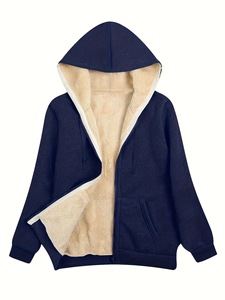 YACHEN <span class=keywords><strong>Felpa</strong></span> con Cappuccio Invernale da <span class=keywords><strong>Donna</strong></span> di Alta Qualità, in Pelliccia Sintetica Calda, con Zip Intera e Ricamo - Product Image 2