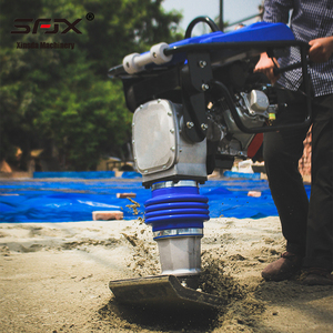 เครื่องบดอัดดินแบบแทมปิง รัมเมอร์ SFJX พร้อมสายสีน้ำเงิน โครงสร้างเสริมแรง สำหรับงานก่อสร้าง - Product Image 2