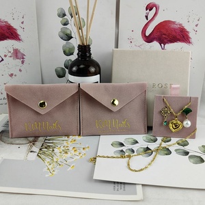 Custom Velvet <b>Gift</b> Pouch Bag Suede <b>Envelope</b> Jewelry Packaging for Jewelry Bag Pouch - Product Image 1