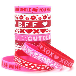 Pulsera de Silicona Impresa, Brazalete de Goma Personalizado, Pedido al por Mayor OEM, Regalo de San Valentín, <span class=keywords><strong>para</strong></span> Parejas, Uso Diario - Product Image 6