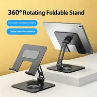 Ajustable à 360° °   Support rotatif pour tablette et téléphone, support pliable en acier au carbone pour iPad, iPhone, Samsung, Xiaomi de 4 à 13 pouces, accessoires