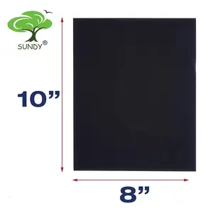 10 adet 8*10 inç 100 280gsm pamuk boş siyah tuval paneli seti tahta çerçeve boyama