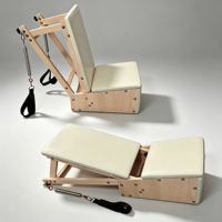 Chaise de Pilates réglable en érable blanc, durable, pour studio de Pilates, équipement de gym, fitness, vente en gros, directement de l'usine