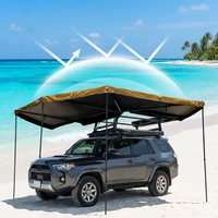 Auvent latéral de voiture 270 degrés robuste et imperméable pour SUV, auvent en forme d'éventail pour atelier, 4x4 tout-terrain, pare-soleil, vente en gros